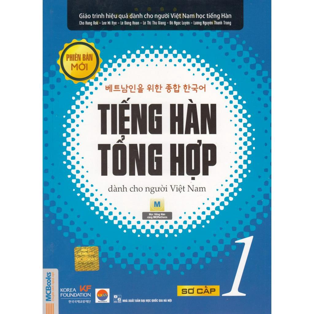 Sách - Tiếng Hàn Tổng Hợp Dành Cho Người Việt Nam – Sơ Cấp 1 – Bản Đen Trắng - MC