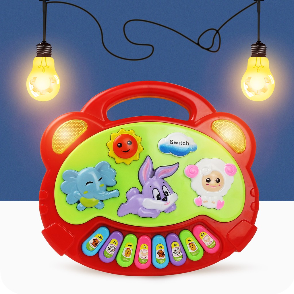 Đàn organ điện mini có nhiều nút bấm đa năng kiểu dáng xinh xắn cho bé