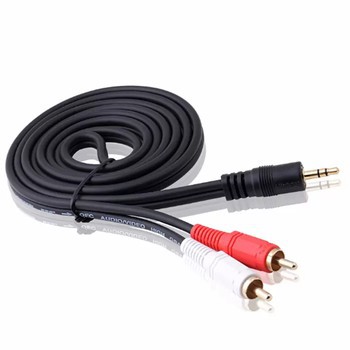 Dây Loa AUX AV 1 Đầu 3.5 Ra 2 AV Dài 1,8m Chống Nhiễu