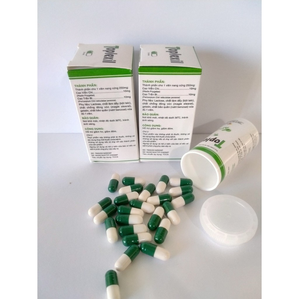 TOPLEXIN Apco Lọ 24 viên giúp giảm ho, long đàm