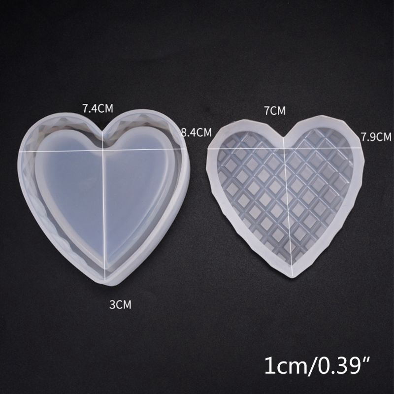 Khuôn Silicone Hình Trái Tim Làm Trang Sức Thủ Công