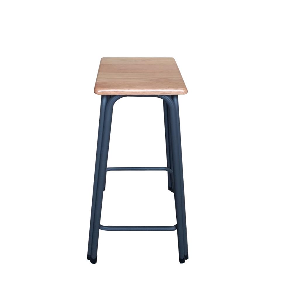 HomeBase ME LIVING Ghế xếp gỗ MDF khung thép CAYLA W39.5xH46,5xD39.5 màu gỗ sồi