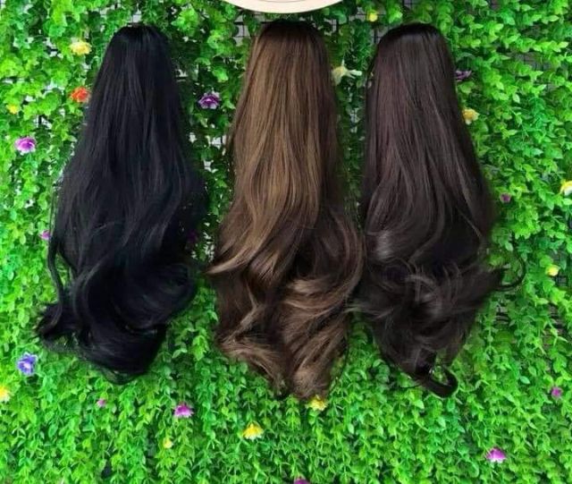 Tóc giả ngoặm xoăn ngắn ❤️ FREESHIP ❤️ ngoặm xoăn ngắn 35cm kèm ảnh thật