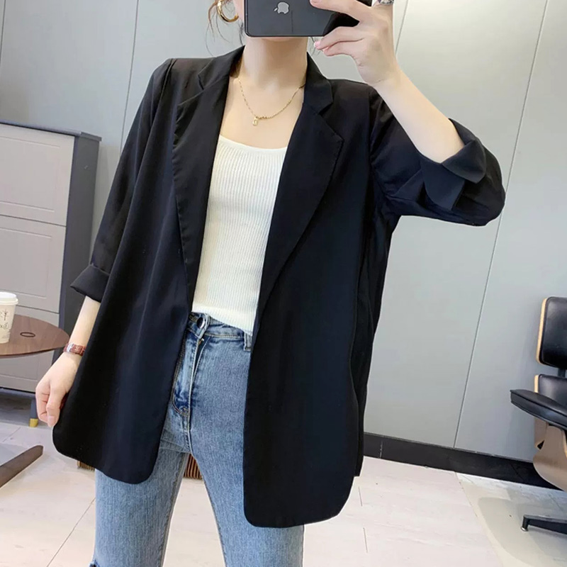 Áo Khoác Blazer Voan Tay Dài Thanh Lịch Thời Trang Cho Nữ