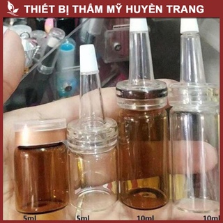 Lọ Chiết 5ml, 10ml Thủy Tinh Kèm Nút Chiết Nhỏ Giọt - Thẩm Mỹ Huyền Trang