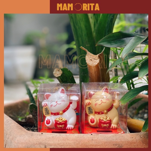 Mèo thần tài vẫy tay mini kêu gọi tài lộc may mắn cho gia chủ