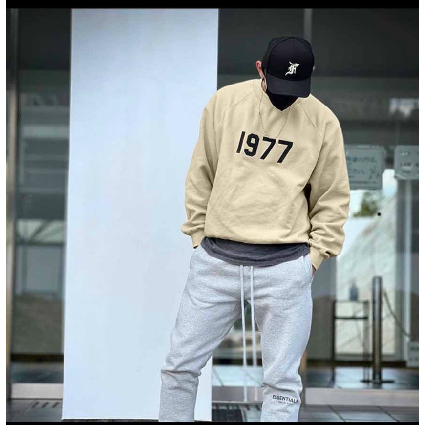 Áo Khoác Nỉ Nam Không Nón Chui Đầu 1977 Form Rộng Thời Trang Mới Phong Cách Trẻ Trung Hot NEW UNISEX