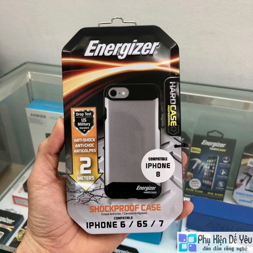  Ốp lưng Energizer chống sốc 2m cho iPhone 6/6S/7/8 - ENCOSPIP7BK