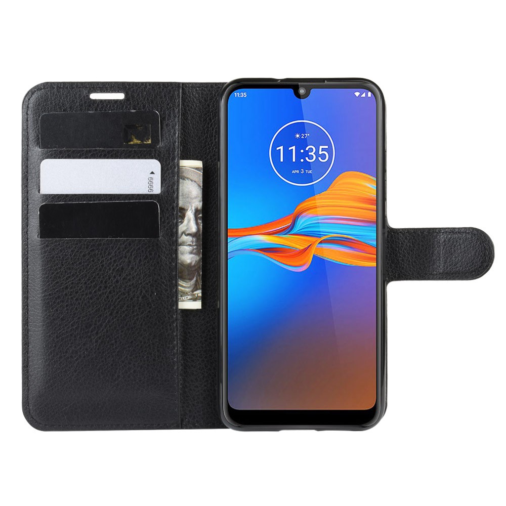 Bao Da Nắp Gập Từ Tính Phong Cách Vintage Kèm Giá Đỡ Cho Motorola Moto E4 E5 E6 Plus Moto E5 Play Go