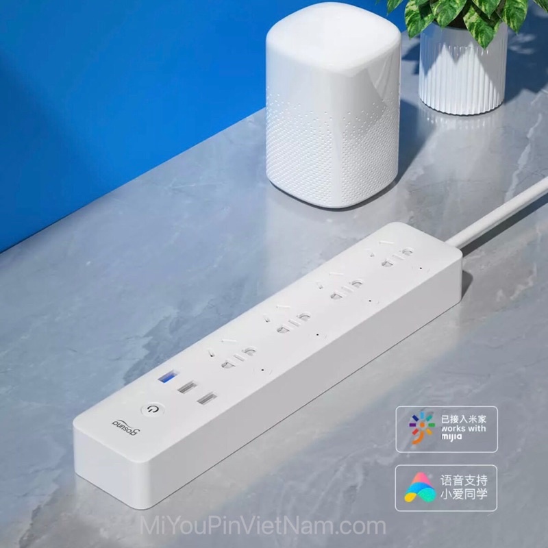 Ổ cắm thông minh GOSUND CP5 1.8m usb sạc nhanh 18W QC3.0