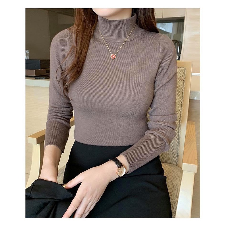 Áo Len Thu Đông Cổ Lọ Dài Tay Giữ Nhiệt Basic 6 Màu Trẻ Trung Chất Liệu Mềm Mịn Cao Cấp | BigBuy360 - bigbuy360.vn