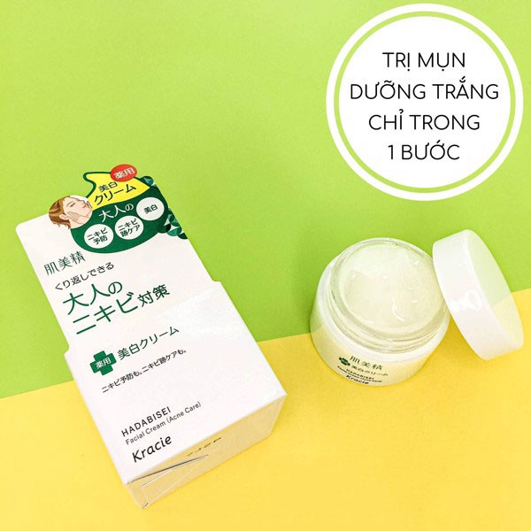 Kem Dưỡng Ngăn Ngừa Mụn Và Dưỡng Trắng Kracie Hadabisei Acne - Jenieeshop