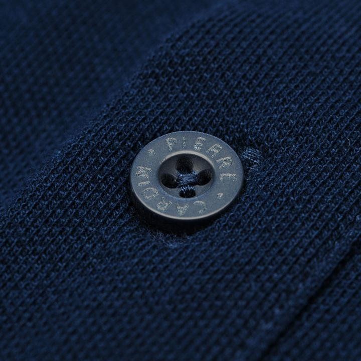 Áo thun polo Pierre Cardin viền tương phản xanh navy - Thời trang công sở Puka