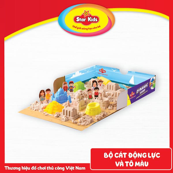Đồ chơi trẻ em tiNiToy Cát động lực và tô màu Kỳ Quan Thế Giới Star Kids K-331