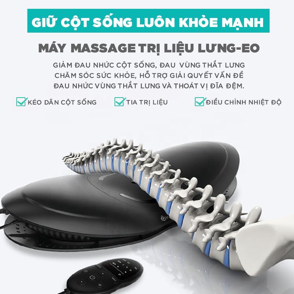 Máy Massage Trị Liệu Lưng, Hông Cao Cấp KB-920 - Chuyên Sâu Thắt Lưng, Cột Sống - Bảo Hành 12 Tháng Chính Hãng KINGTECH