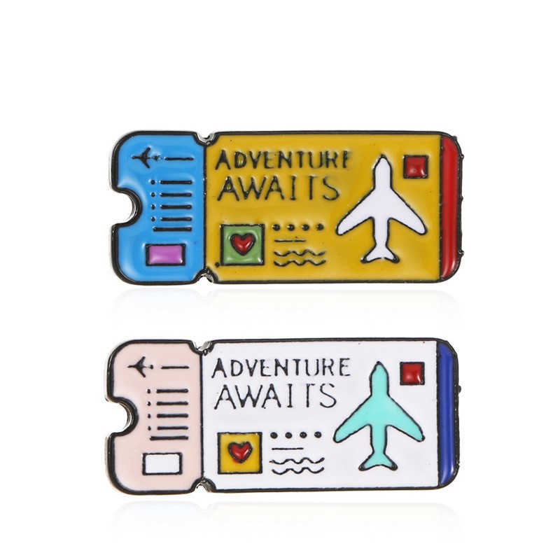 Ghim Cài Áo Hình Vé Máy Bay Thiết Kế Độc Đáo