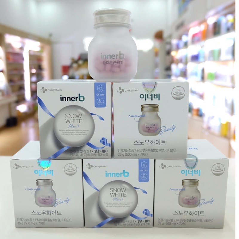 Viên Uống Trắng Da InnerB Snow White plus + 56 & 70 viên - Hàn Quốc chính hãng