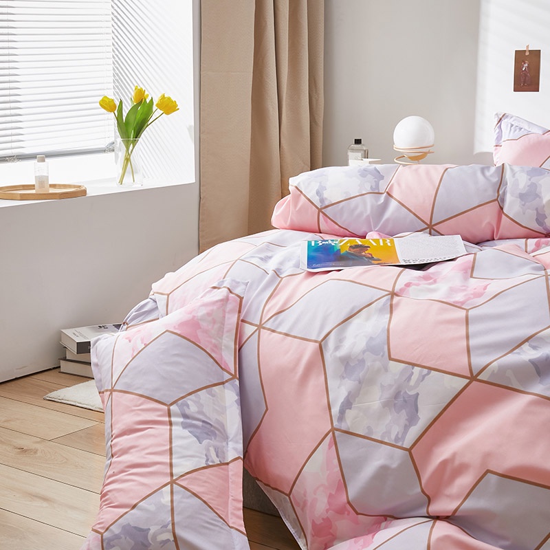 Bộ Chăn Ga Và Vỏ Gối cotton 1m4 Và 1m8 / 2m Thân Thiện Với Làn Da