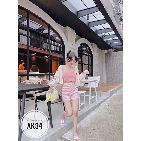 Bigsize Áo khoác len đính hoa AK34