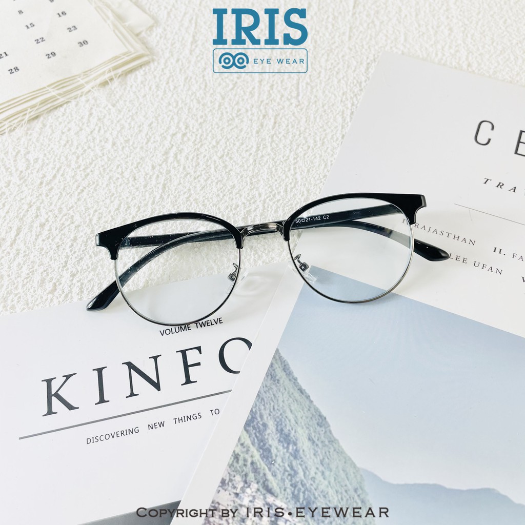 Gọng kính Lami tròn 6214 nhiều màu dễ đeo Iris Eyewear 2021