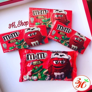Sô cô la M&M hộp giấy Noel date T7/21 Mỹ