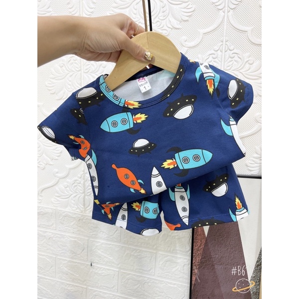 Bộ cộc tay hè hàng xuất cho bé trai bé gái