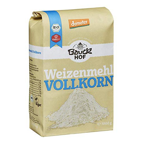 Bột mỳ đa dụng - nguyên cám hữu cơ Bauckhof - Dmbio (1kg)