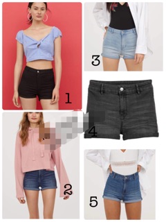 Quần short đùi nữ Hm authentic