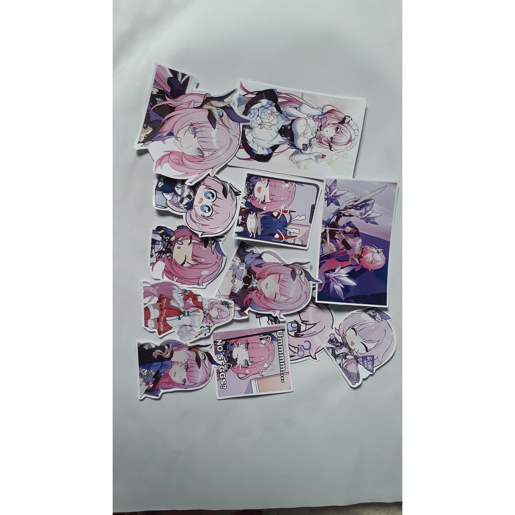 - Set 10/15/30 Sticker Elysia game Honkai Impact  dán trang trí  ...siêu đẹp