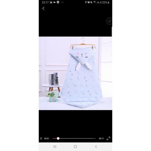 CHĂN Ủ MŨ COTON CHẦN BÔNG CHO BÉ SƠ SINH