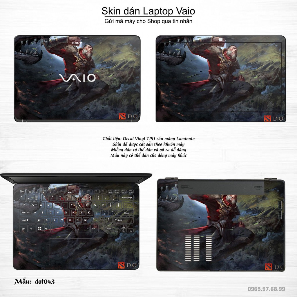 Skin dán Laptop Sony Vaio in hình Dota 2 _nhiều mẫu 7 (inbox mã máy cho Shop)