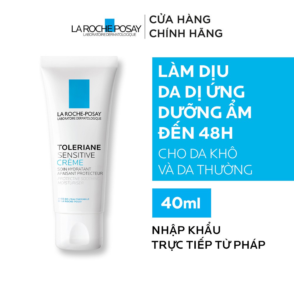 Kem dưỡng làm dịu tức thì &amp; bảo vệ cho da thường rất nhạy cảm La Roche-Posay Toleriane Skincare 40ml