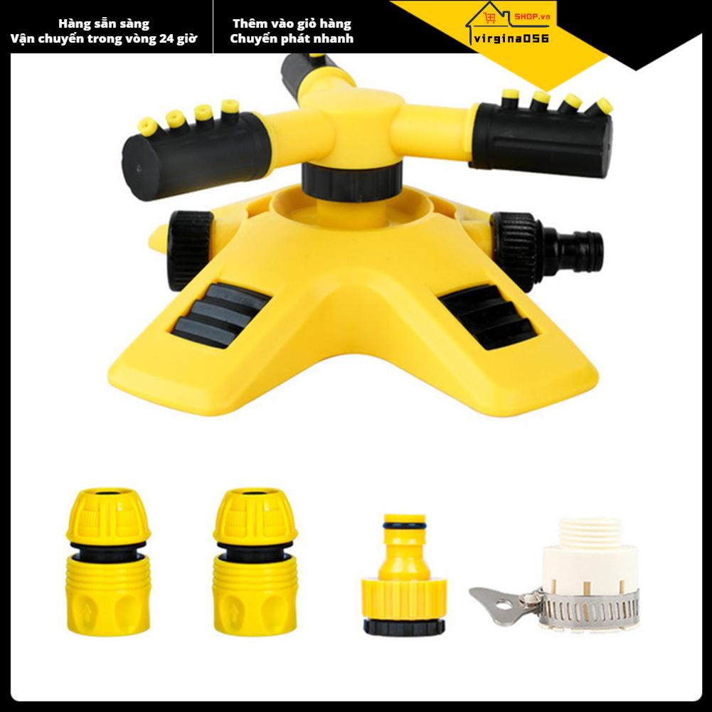 Virgina056 Tưới phun tự động xoay 360 độ Ba thiết bị tưới nước cỏ vườn Thiết cây