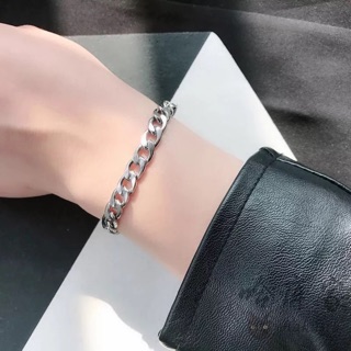 Lắc tay, vòng tay xích cuban stainless steel