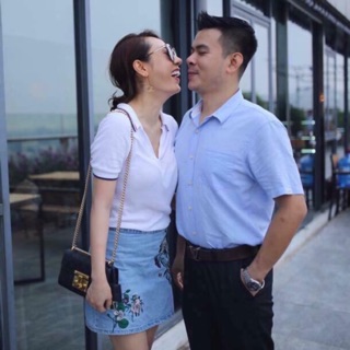 Áo pull cổ sơmi HM auth siêu xinh