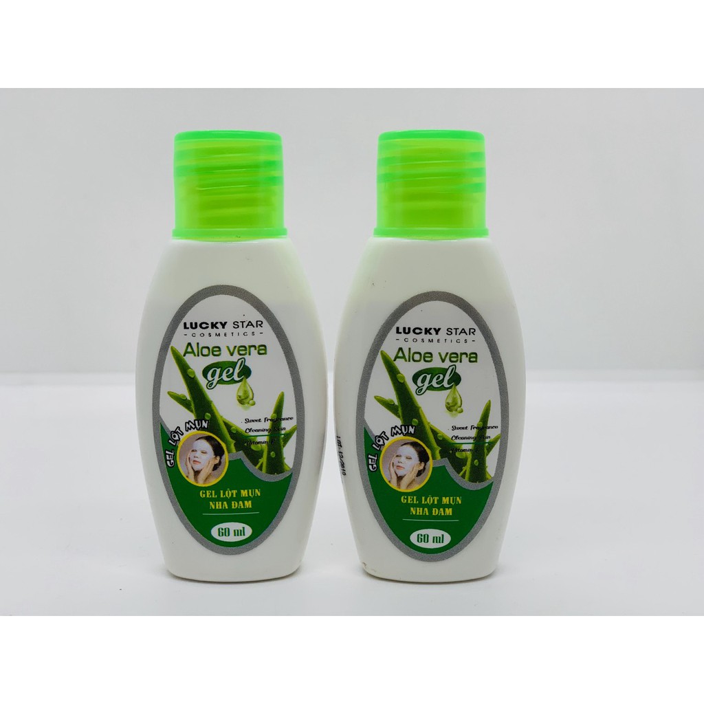 Gel Lột Mụn Nha đam Aloe Vera Lucky Star 60gram x 2 chai