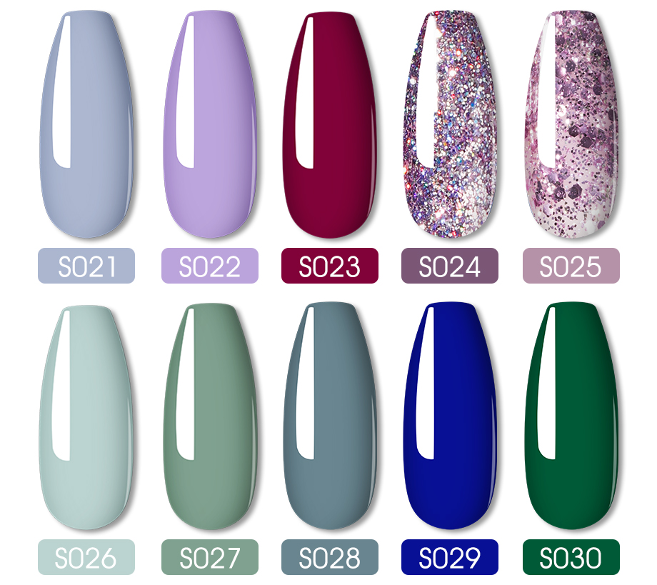 Gel đánh bóng móng tay Rosalind 7ml màu sáng / uv 21-40