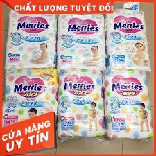 Bỉm Merries Nội Địa Nhật cộng miếng full size NB90+6 / S82+6 / M64+4 / L58 / M58+6 / L44+6 / XL38+6 / XXL26+2