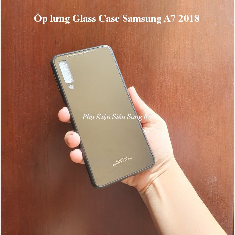 A7 2018| Ốp lưng kính cường lực Glass Case Samsung A7 2018 - PK68