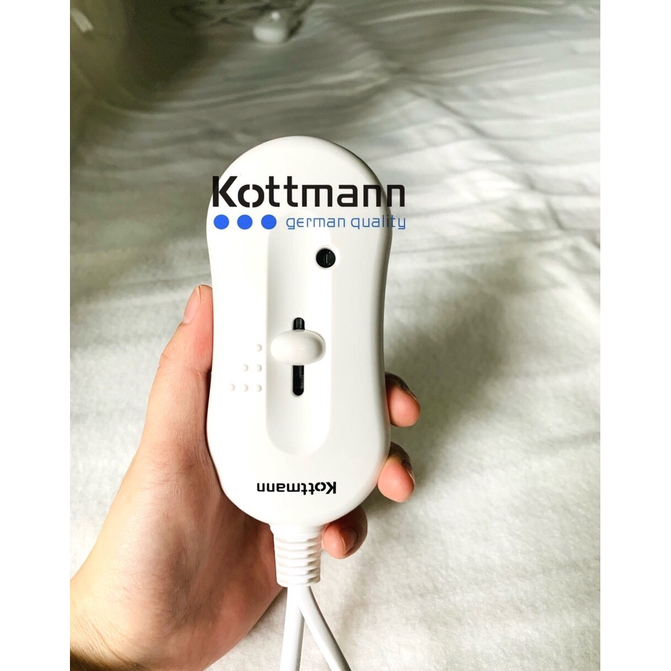 Đệm sưởi điện Kottmann, Đệm sưởi cao cấp thương hiệu Đức công suất 130W, sấy đến nhiệt độ 45 Độ mã KOT130W