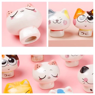 Mô hình mèo sứ dễ thương