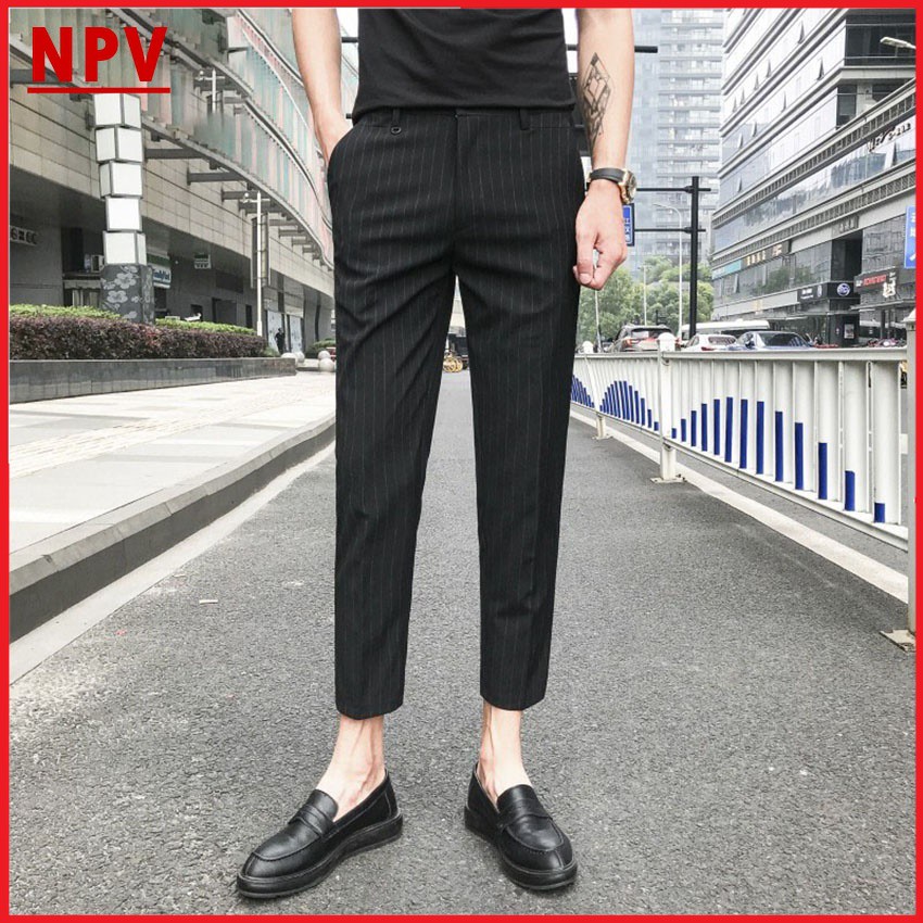 Quần âu nam kẻ sọc chất vải cotton cao cấp, quần tây chuẩn thiết kế hàn quốc, cực tôn dáng, lịch sự, trẻ trung | BigBuy360 - bigbuy360.vn