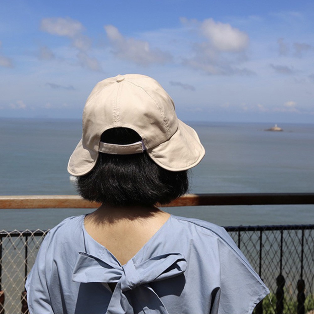 Nón bucket chống nắng vành rộng nữ cách điệu mũ tai bèo vải mùa hè dành cho nữ