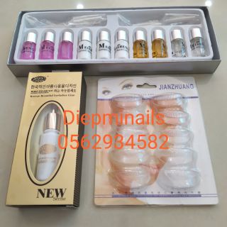 Combo sét uốn mi colagel siêu tiết kiệm. Gồm 1 bộ thuốc uốn tháo và dưỡng 10...