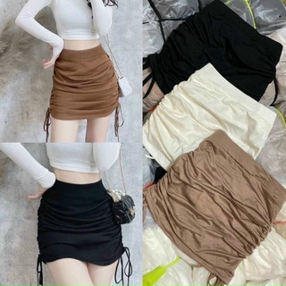 Chân váy thun rút dây 2 bên có quần trong