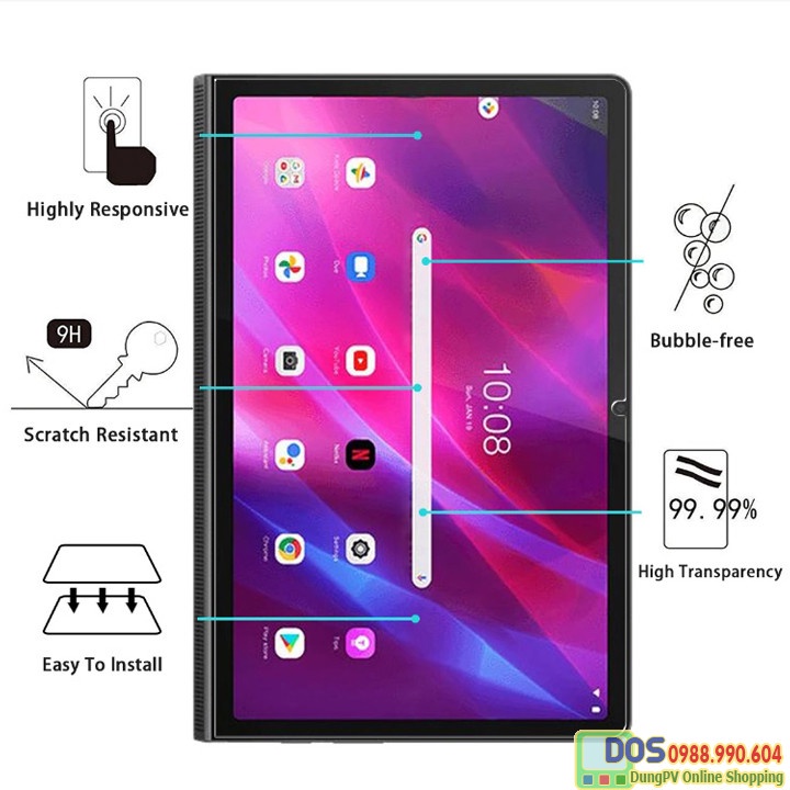 Kính cường lực lenovo yoga tab 11, cường lực máy tính bảng lenovo yoga tab 11 yt-j706f
