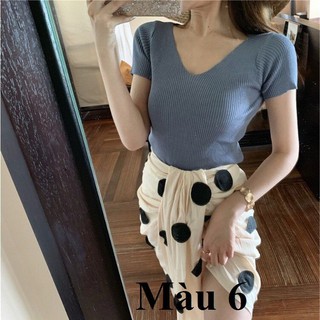 áo len cộc tay mỏng thời trang