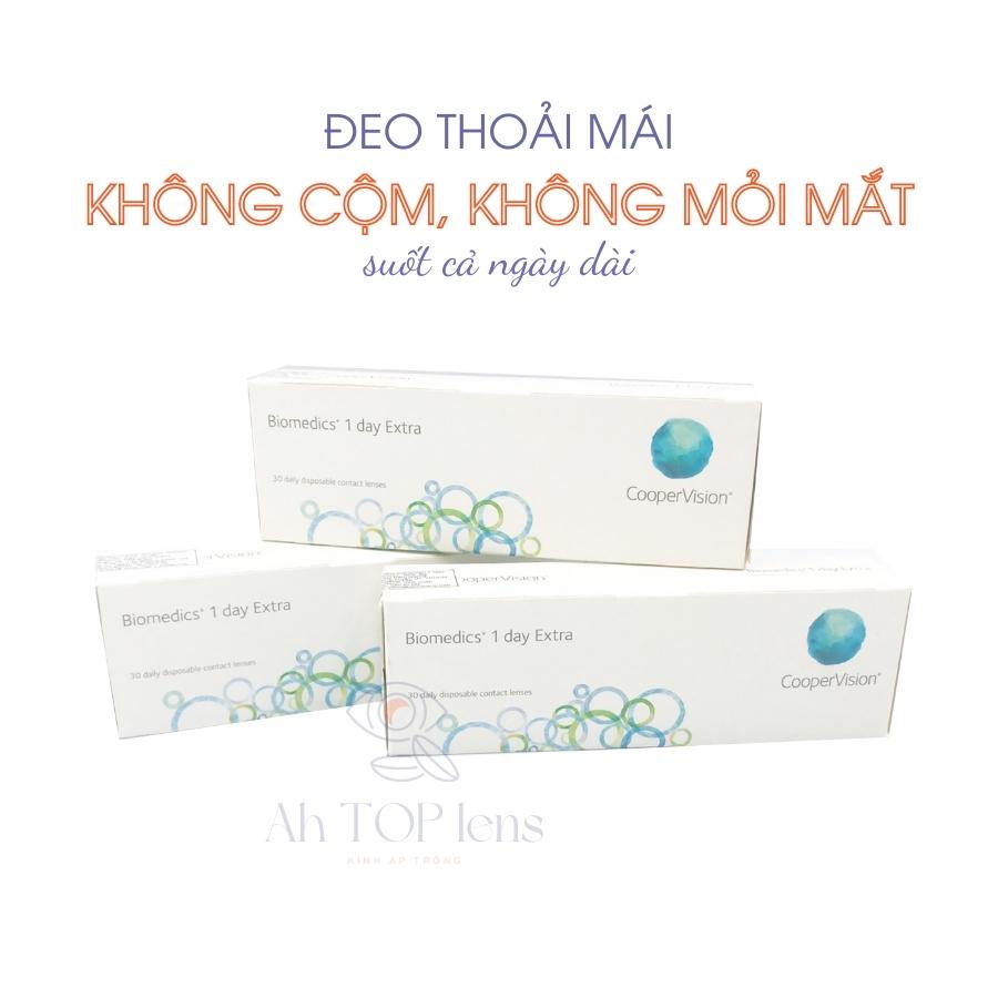 Kính áp tròng Mỹ cận thị dùng 1 ngày không màu BIOMEDICS 1DAY EXTRA
