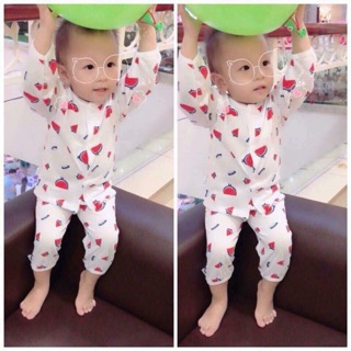 Combo 5 Bộ cotton cài cúc