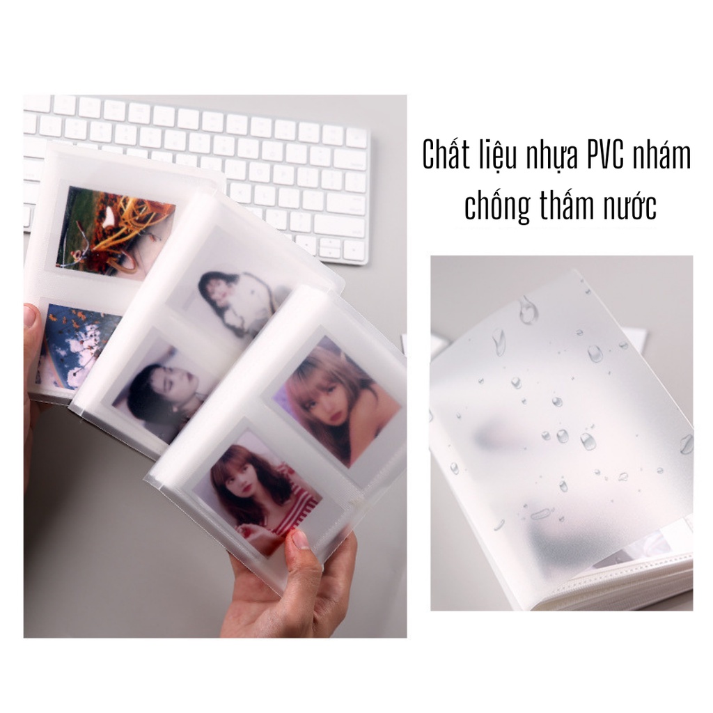 Cuốn Album Đựng Ảnh 3 Inch Thiết Kế Màu Sắc Trong Suốt Đơn Giản Phong Cách Hàn Quốc